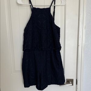 Lilly Pulitzer Navy Lace Romper